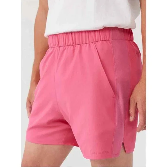 NWT Outdoor Voices Mens Linerless High Stride 5" Short Azalea - Picture 2 of 9